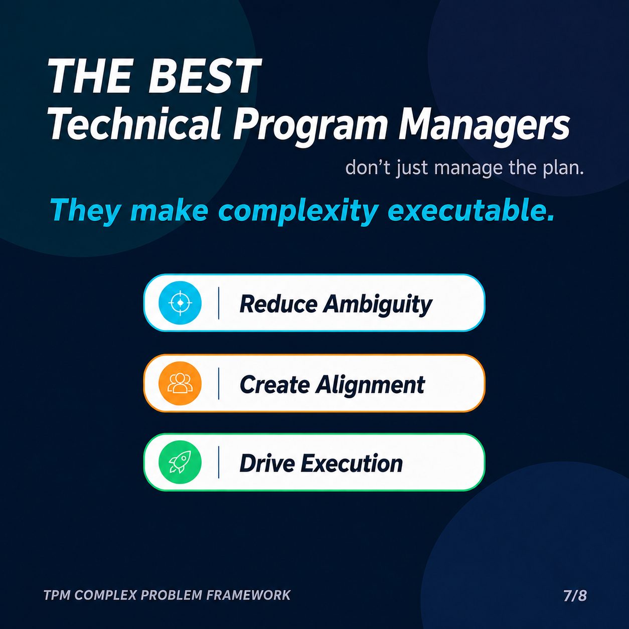 The best technical program managers reduce ambiguity, create alignment, and drive execution.